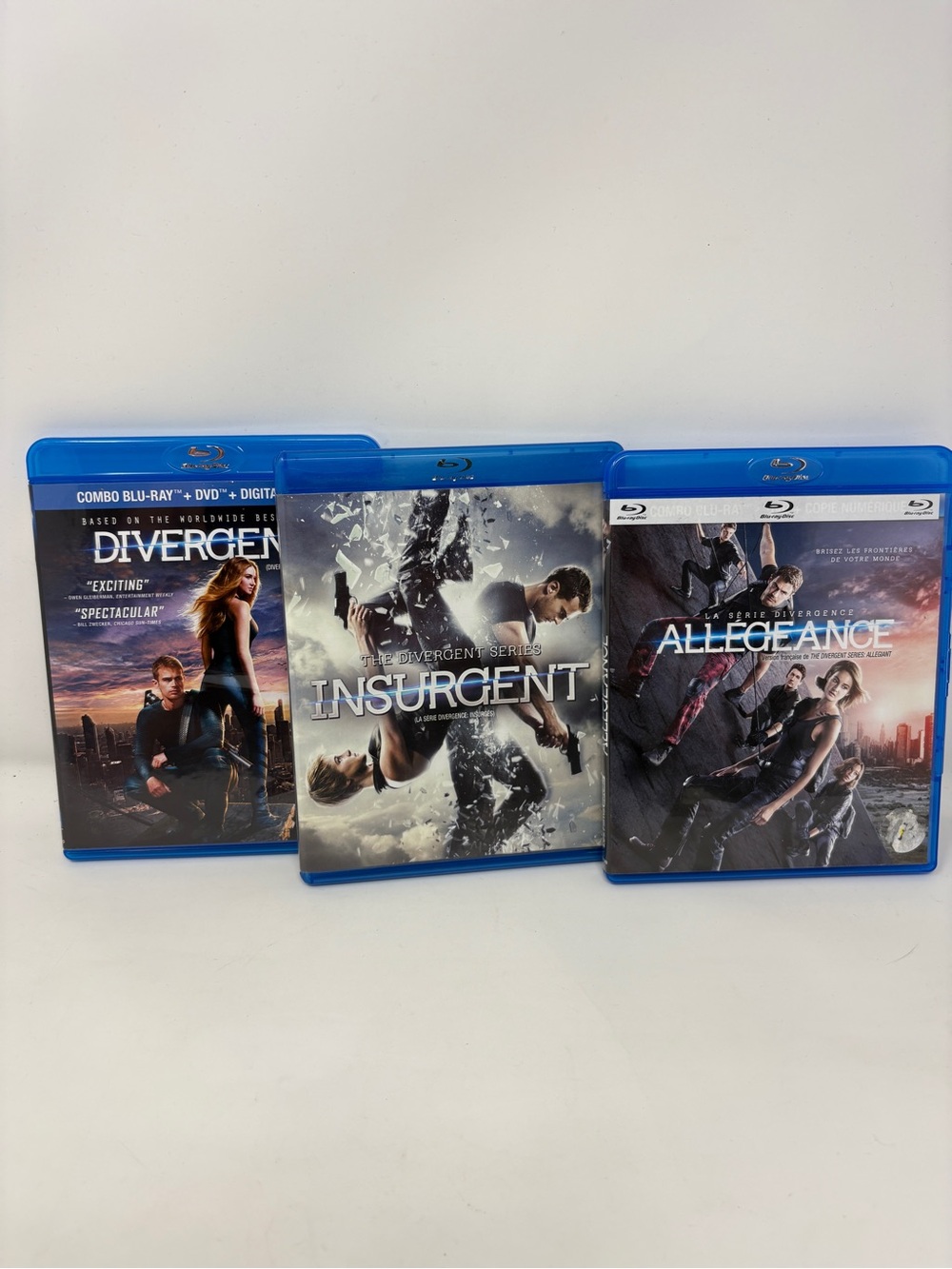 Blu-ray Movie Collection: Divergent / Insurgent / Allegiance